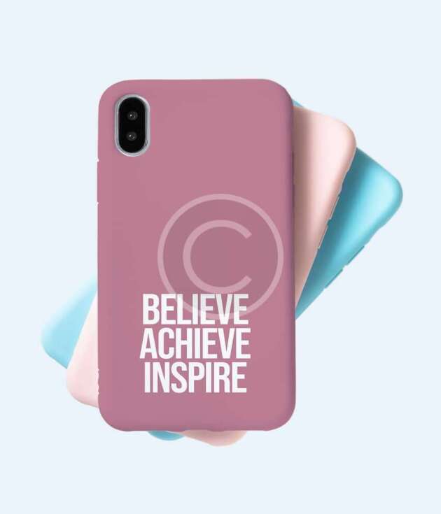 Inspirational pastel phone case trio